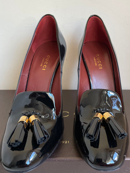 Gucci vernice sale crystal pumps