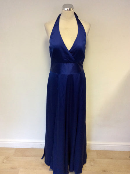 HALTER DRESS COAST BLUE – Silk Laundry /