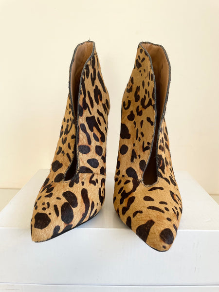 Steve madden leopard print booties on sale