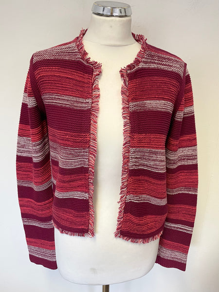 Striped clearance fringe sweater