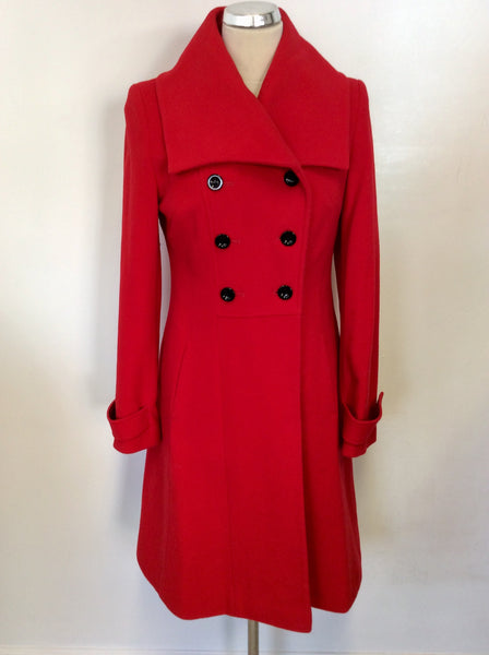 Guess red sales wool coat