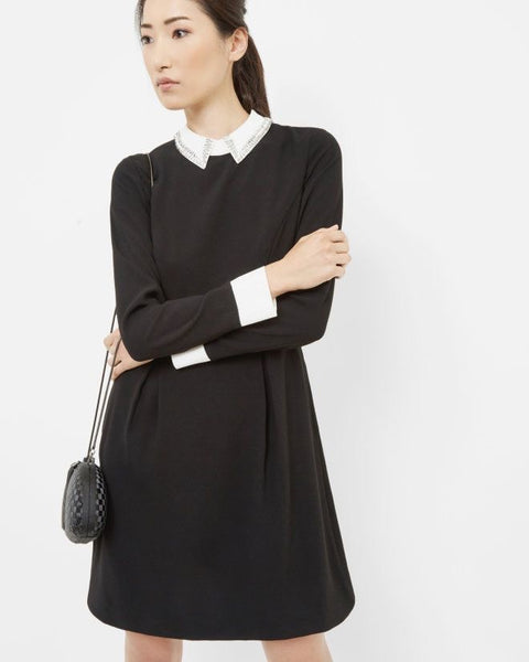 Ted baker embellished deals collar dress