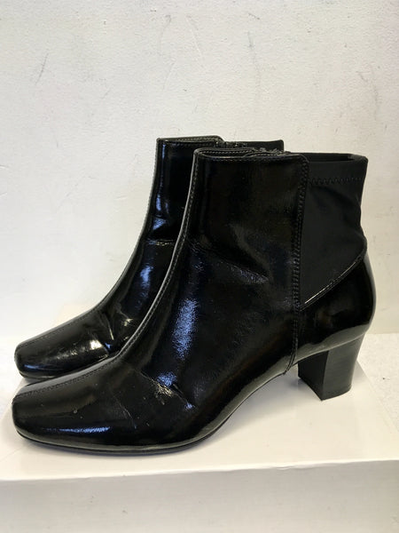 Black patent boots marks hot sale spencer