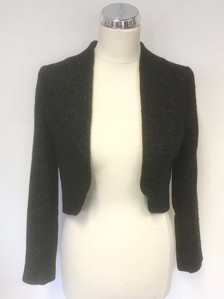 Metallic deals bolero jacket