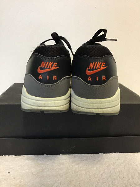 Air max 1 on sale thunder grey total orange