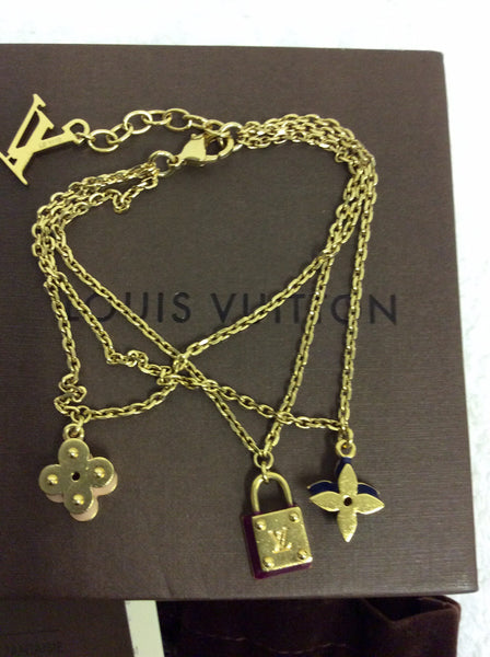 Louis Vuitton Padlock Gold Charm Bracelet – Opulent Jewelers