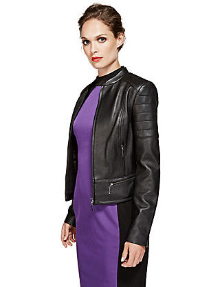 Per una leather clearance jacket