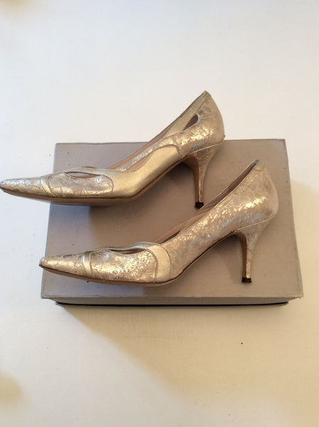 Pale gold court clearance shoes