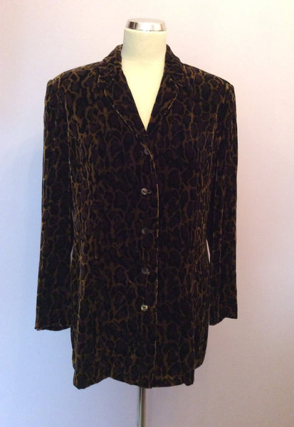 Cotton Blend Long Sleeve Animal Print Tunic Shirt - Olsen Fashion