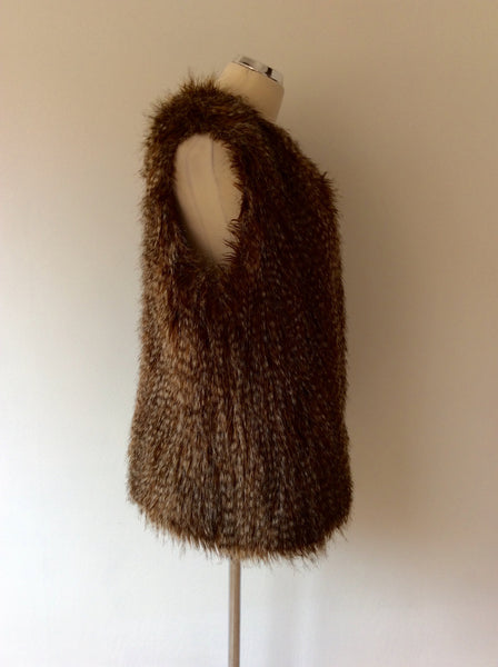 Faux fur gilet sales size 22