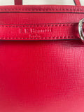 LK BENNETT RED LEATHER TOTE SHOULDER BAG