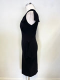 DIVA BLACK TIE TRIMS SLEEVELESS BODYCON DRESS SIZE L