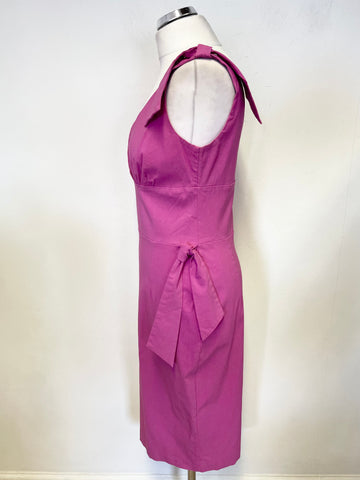 DIVA PINK TIE TRIMS SLEEVELESS BODYCON DRESS SIZE XL