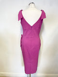 DIVA PINK TIE TRIMS SLEEVELESS BODYCON DRESS SIZE XL