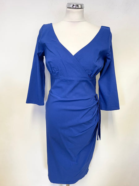 DIVA CATWALK ROYAL BLUE 3/4 SLEEVE BODYCON DRESS SIZE XL