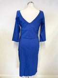 DIVA CATWALK ROYAL BLUE 3/4 SLEEVE BODYCON DRESS SIZE XL