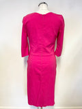 DIVA CATWALK PINK BOLERO EFFECT HALF SLEEVE BODYCON DRESS SIZE XL