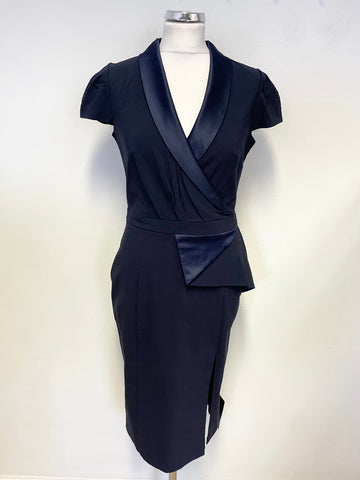 BRAND NEW HYBRID NAVY BLUE CAP SLEEVE BODYCON DRESS SIZE 14