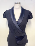 BRAND NEW HYBRID NAVY BLUE CAP SLEEVE BODYCON DRESS SIZE 14