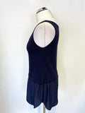 BRAND NEW MARCCAIN SPORTS NAVY SCOOP NECK SLEEVELESS TOP  SIZE N5 UK 16