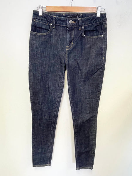 KAREN MILLEN BLUE DENIM SKINNY LEG MID RISE JEANS SIZE 10