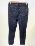 KAREN MILLEN BLUE DENIM SKINNY LEG MID RISE JEANS SIZE 10