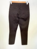 NOT YOUR DAUGHTERS DARK BROWN TAPERED LEG MID RISE JEANS/ LEGGINGS SIZE UK 4