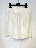 CLUB MONACO IVORY LINEN BLEND PLEATED MIDI LENGTH SHORTS SIZE 4 UK 8