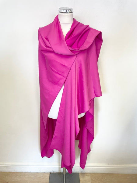 BRAND NEW KEVAN JON FUCHSIA PINK LARGE WRAP/CAPE ONE SIZE