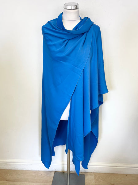 BRAND NEW KEVAN JON ROYAL BLUE LARGE WRAP/CAPE ONE SIZE