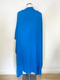 BRAND NEW KEVAN JON ROYAL BLUE LARGE WRAP/CAPE ONE SIZE