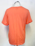 TED BAKER MIARNA CORAL SCOOP NECK SHORT SLEEVED T SHIRT SIZE 3 UK 12/14