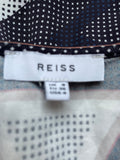 BRAND NEW REISS TORI SCARF PRINT SLEEVELESS RACER BACK TOP SIZE 8