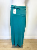 BRAND NEW SANDWICH TURQUOISE MAXI SKIRT &PRINT TOP SIZE 10/M