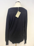 BRAND NEW JOHN SMEDLEY ATWOOD MDNIGHT BLUE JUMPER SIZE M