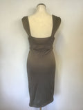 VIVIENNE WESTWOOD ANGLOMANIA MINK COWL NECK SLEEVELESS DRESS SIZE M