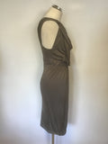 VIVIENNE WESTWOOD ANGLOMANIA MINK COWL NECK SLEEVELESS DRESS SIZE M