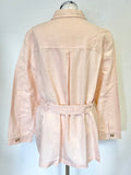 BRAND NEW MONSOON LINEN BLEND PEACH UNLINED BELTED LONG SLEEVED SHIRT/JACKET SIZE XL