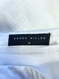 KAREN MILLEN SILVER STRAPLESS TOP & PENCIL SKIRT SET SIZE 10/12