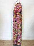 SMITH & SOUL MULTI COLOUR PRINT 3/4 SLEEVE TIERED MAXI DRESS SIZE XS