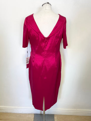 BRAND NEW WITH TAGS ISPIRATO MORELLO RED SPECIAL OCCASION DRESS & MATCHING HATINATOR SIZE 14