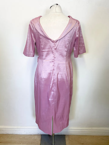 ISPIRATO PINK SHORT SLEEVE SPECIAL OCCASION DRESS SIZE 14