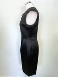 BRAND NEW  THEYSKEN’S THEORY DRACE BLACK SLEEVELESS SHEATH DRESS SIZE 44 UK 12