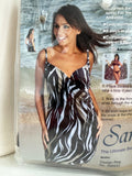 BRAND NEW SARESS MALIBU PRINT WRAPAROUND BEACH DRESS COVER UP SIZE X LARGE