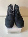 TIMBERLAND BLACK SUEDE LACE UP DESERT BOOTS SIZE 8.5/43