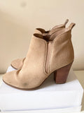 MICHAEL KORS BEIGE SUEDE ANKLE BOOTS SIZE 6.5/40