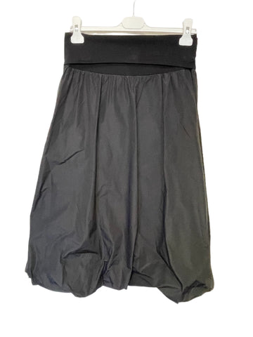 VETONO BLACK BUBBLE HEM SKIRT SIZE 1 UK 10/12