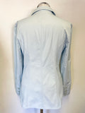 Armani Jeans Light Blue Jacket Size 14