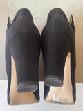 HOBBS PETRA BLACK SUEDE BUCKLE TRIM ANKLE BOOTS SIZE 3.5/36