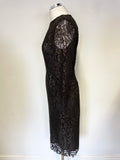 JOSEPH BROWN CORINE LACE 3/4 SLEEVED PENCIL DRESS SIZE 40 UK 12